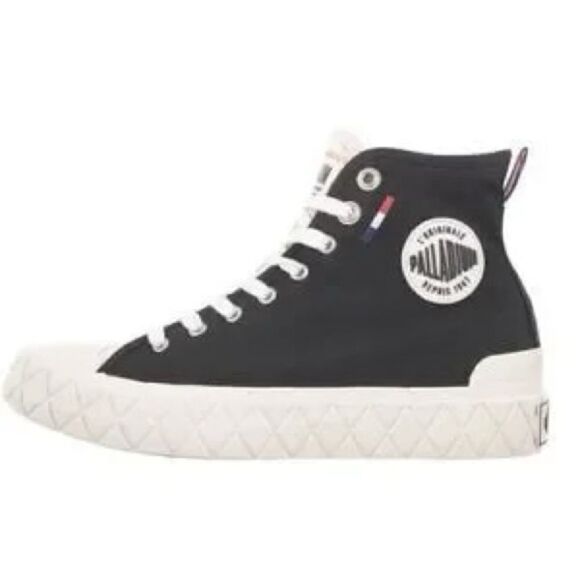 New Free People x Palladium Palla Ace Cvs Mid Black Hi-Top Sneakers US M 8 W9.5 - Picture 7 of 10
